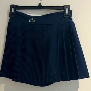 NWT LACOSTE NAVY BLUE WOMEN'S ULTRA-DRY PLEATED TENNIS SKIRT US Size 4